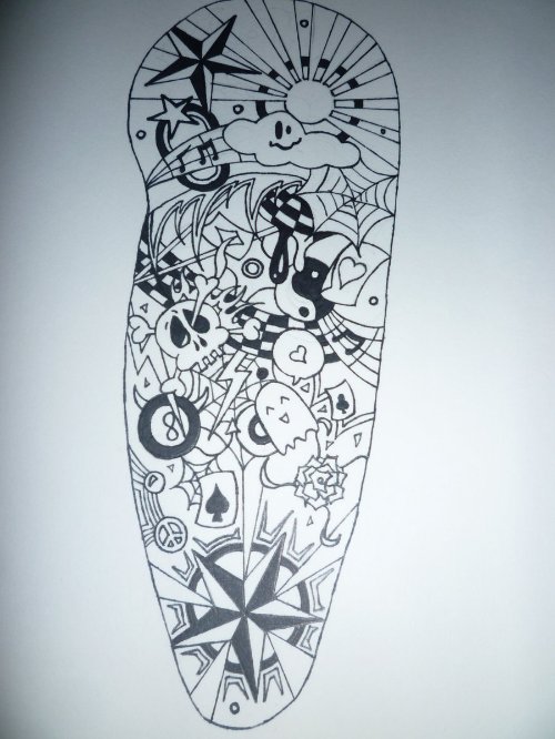 Black And White Tattoo Design